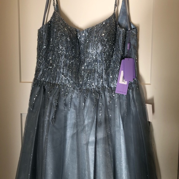 Layered Tulle A-Line Embroidered Bodice Short Cocktail Dress & Homecoming Dress - Picture 6 of 9
